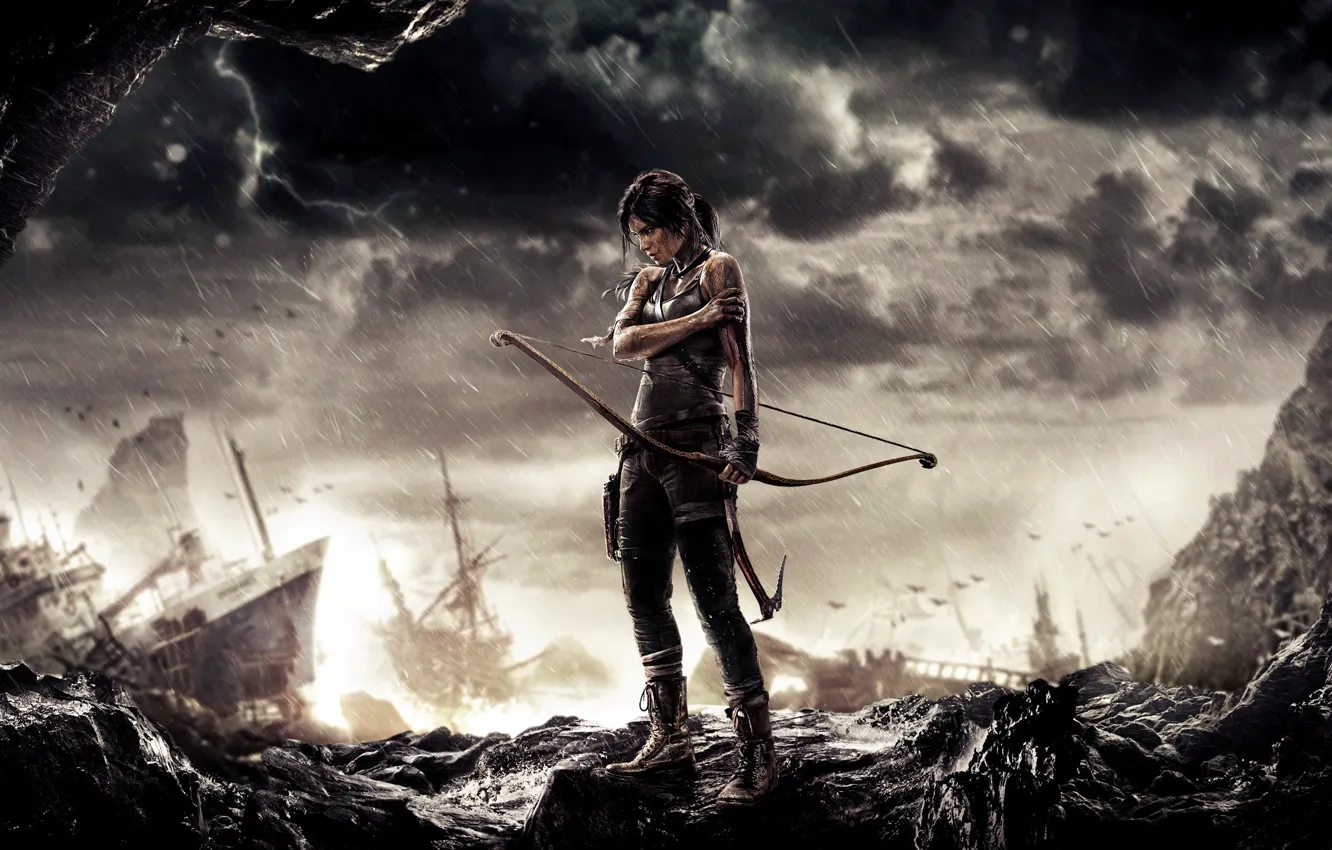 Фото обои Game, Lara Croft, Tomb Raider 2013