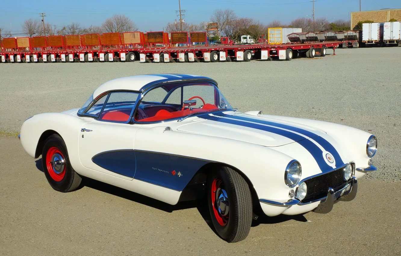 Фото обои Corvette, Chevrolet, (2934), '1956–57