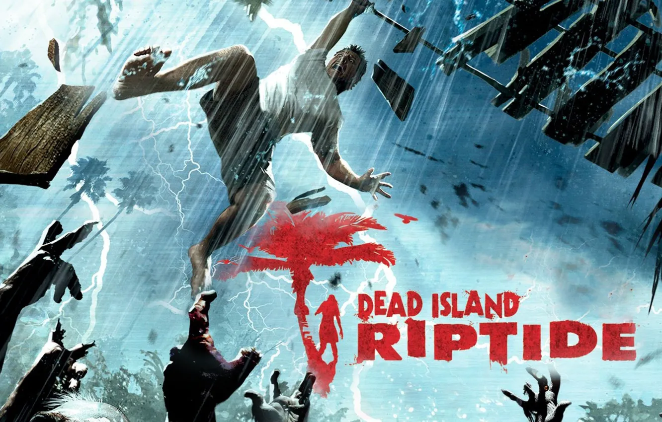 Фото обои zombie, blood, game, island, man, tatoo, Dead Island, Dead Island: Riptide