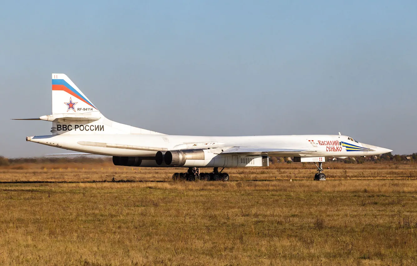Фото обои бомбардировщик, ракетоносец, Туполев, Белый Лебедь, Ту-160, Tu-160