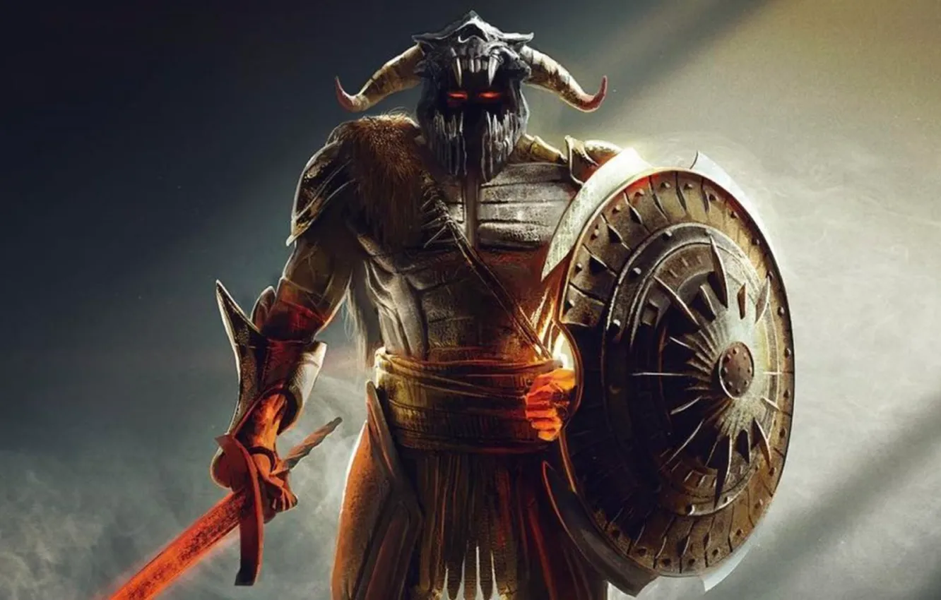Фото обои fantasy, art, Ares god of fire