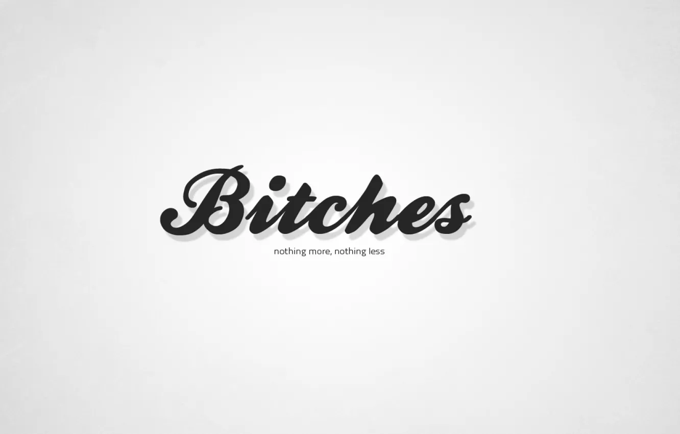 Фото обои минимализм, word, bitches