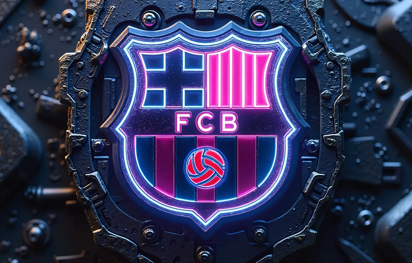 Фото обои Logo, Football, Barcelona, FCB, Club, Sport, Soccer, FC Barcelona