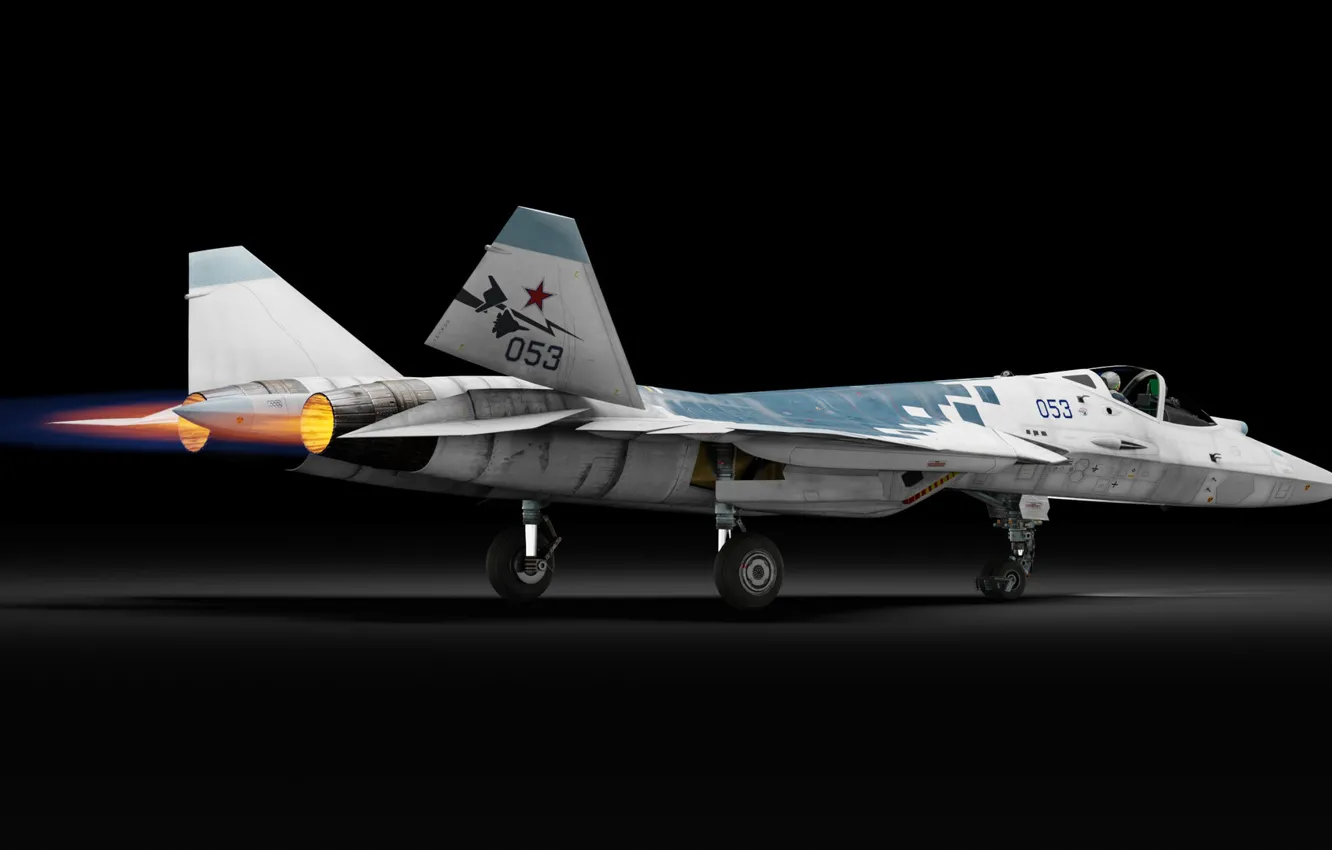 Фото обои Россия, Многоцелевой истребитель, Су-57, ОКБ П.О. Сухого, Андрей Станавов