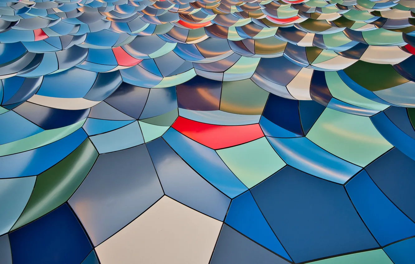 Фото обои абстракция, фрагменты, Digital Art, abstraction, fragments, 3D mosaic, 3D мозаика