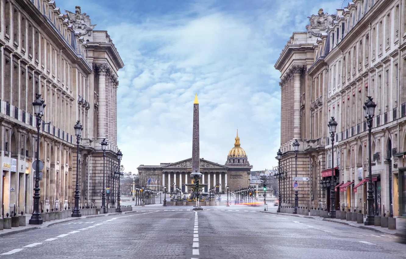 Фото обои город, улица, Париж, здания, Paris, France