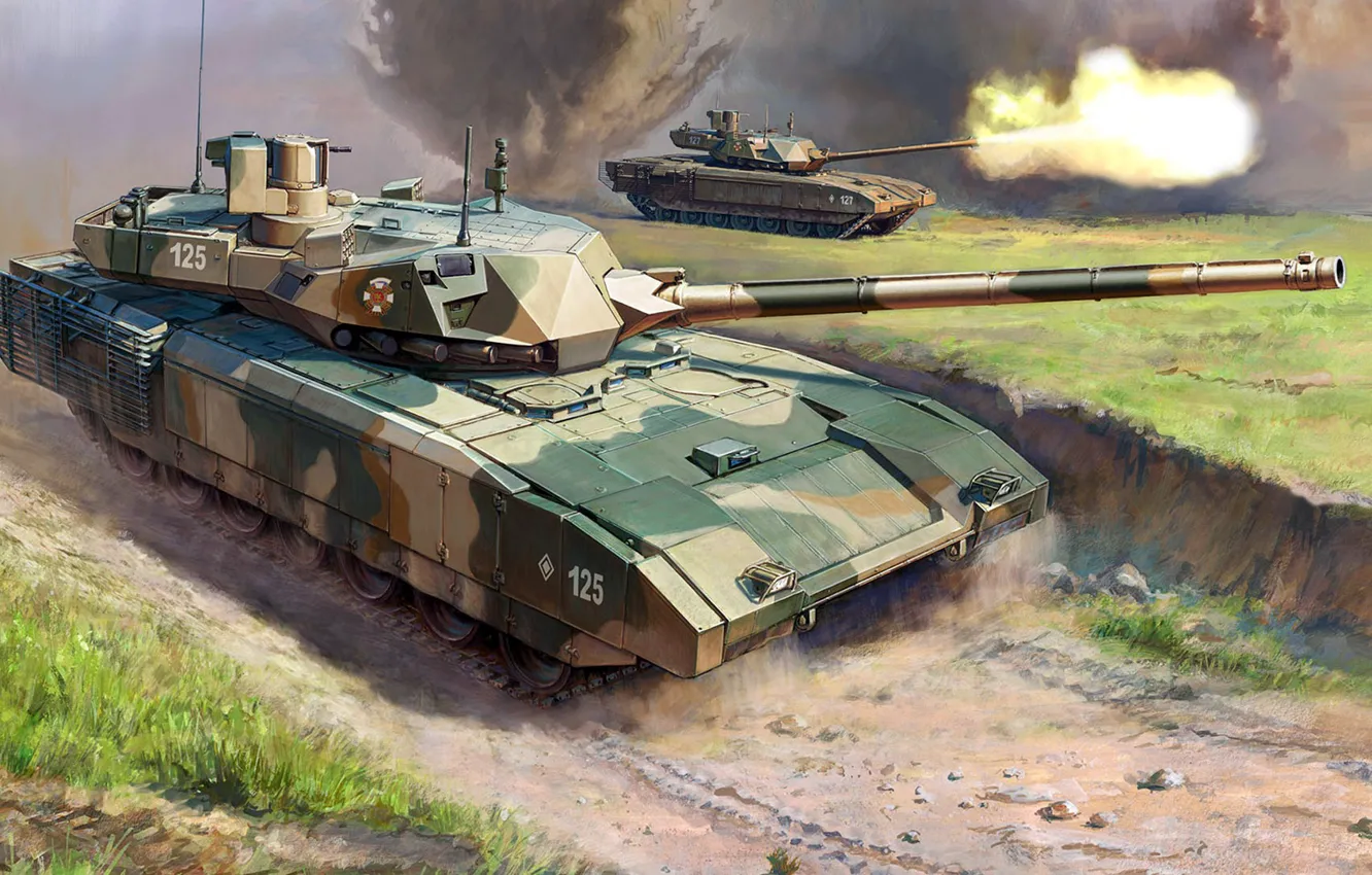 Фото обои основной боевой танк, Армата, Т-14, новейший российский танк