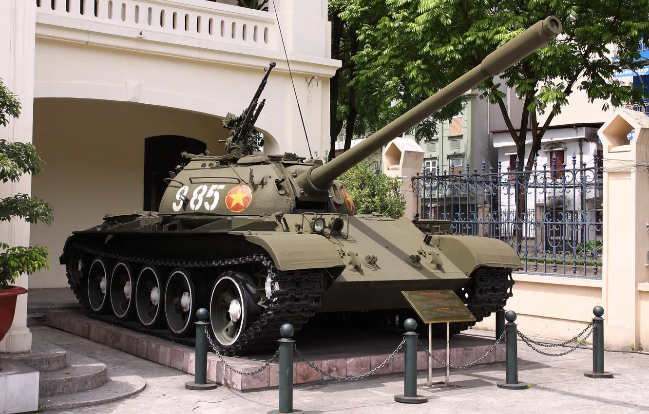 Фото обои танк, бронетехника, советский, средний, Т-54Б