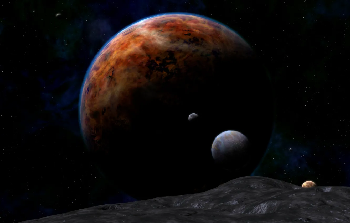 Фото обои space, cosmos, planets