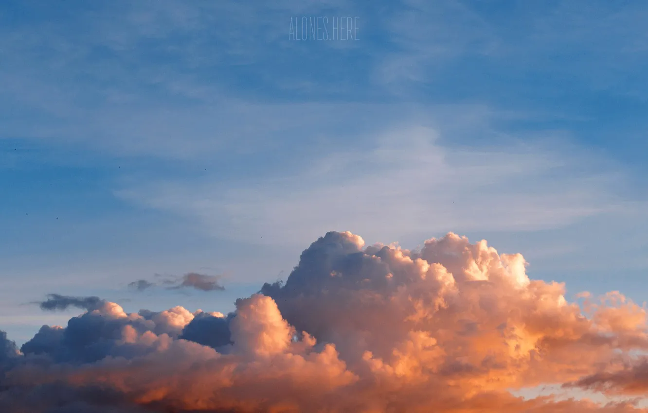 Фото обои лето, небо, облака, закат, sky, sunset, cloud