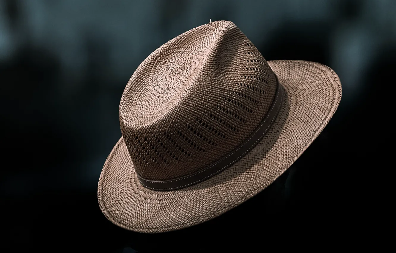 Фото обои фон, шляпа, соломенная шляпа