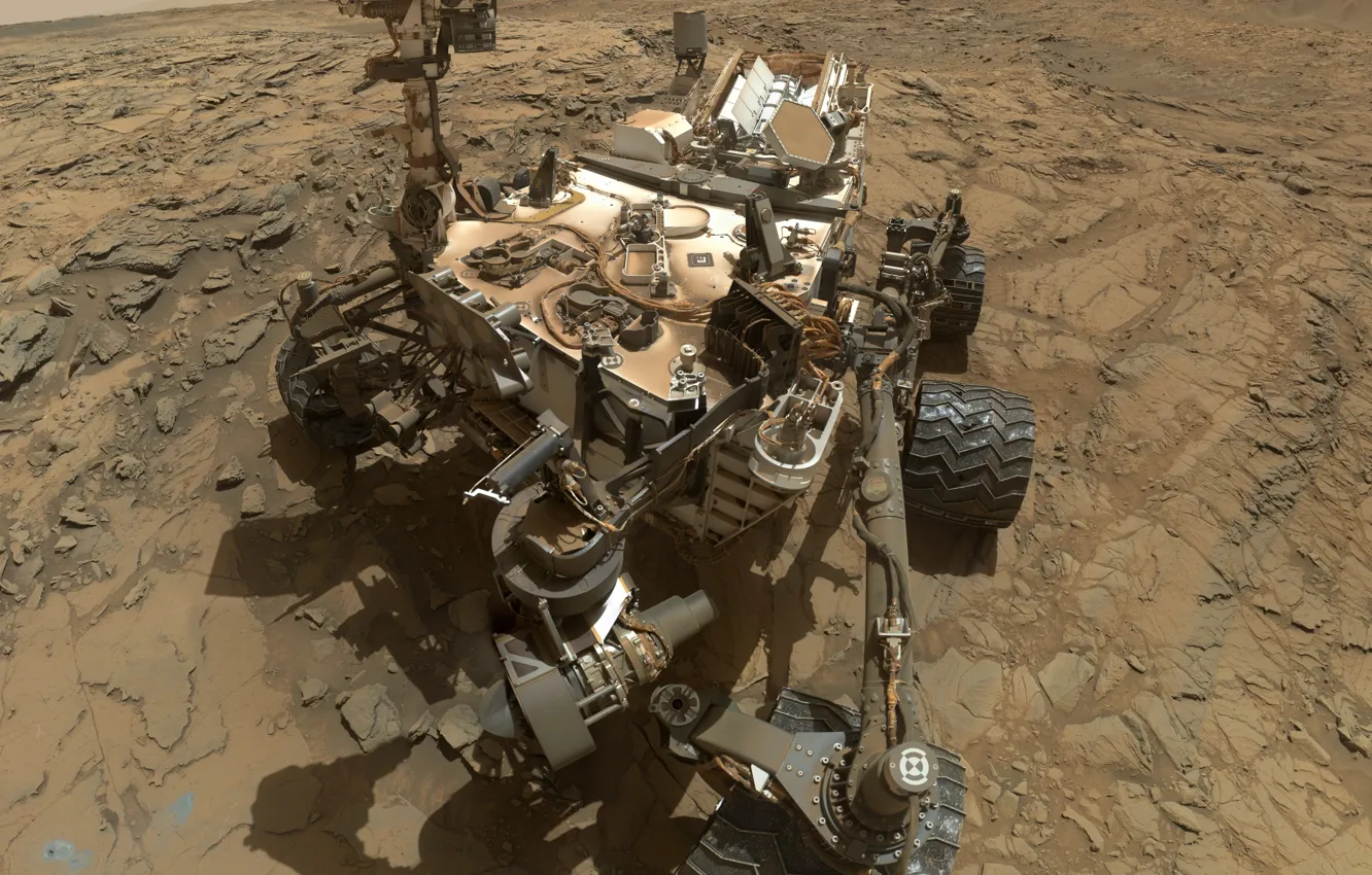 Фото обои Марс, НАСА, марсоход, Кьюриосити, Марсианская научная лаборатория
