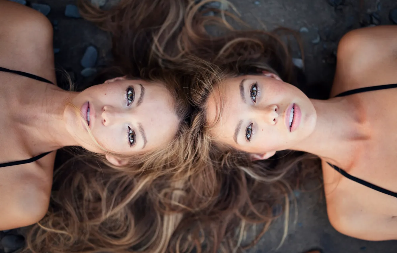 Фото обои девушки, сёстры, близнецы, The Elmer Twins