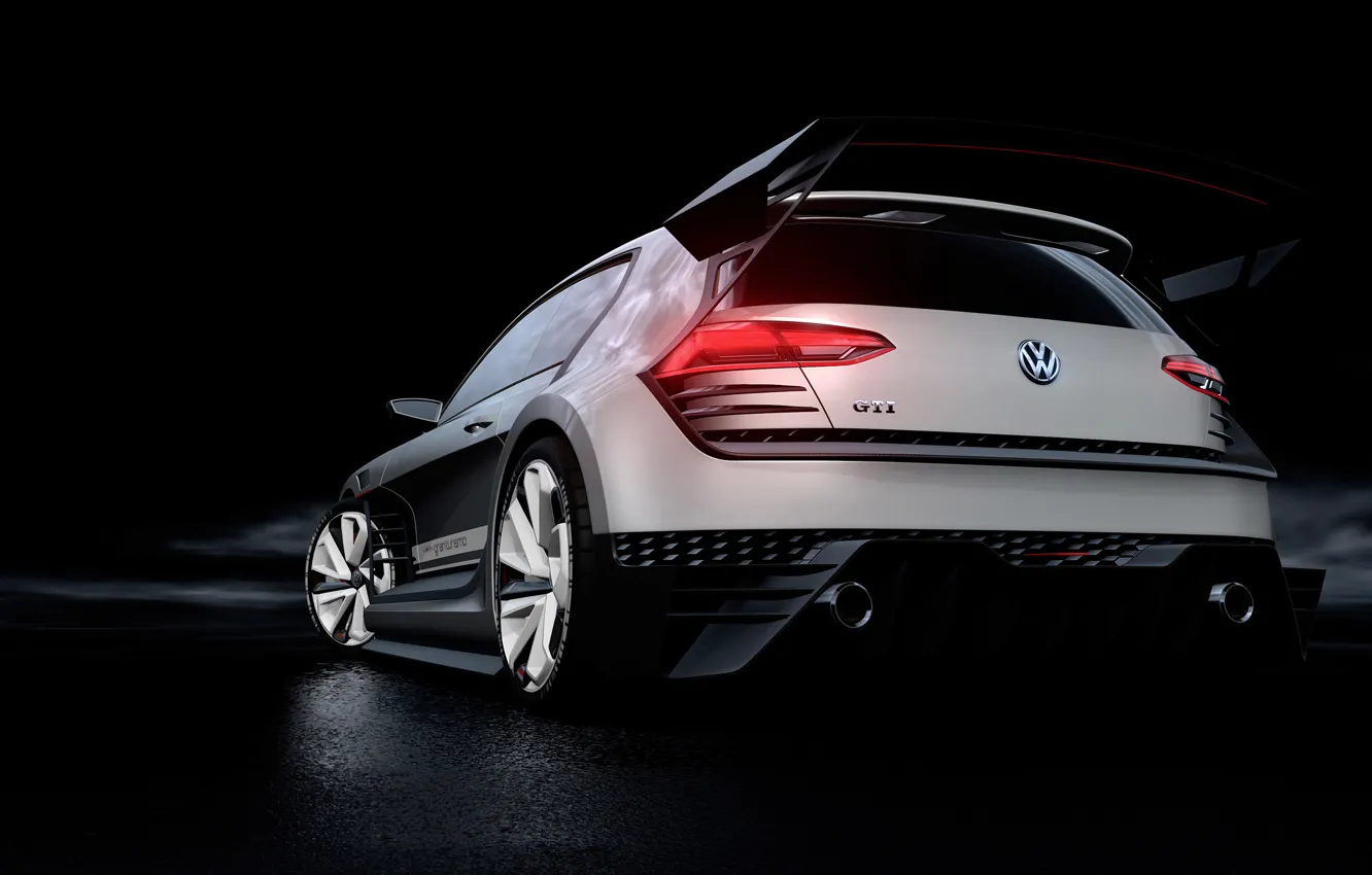 Фото обои Concept, Volkswagen, Vision, GTI, фольксваген, Supersport, Gran Turismo, 2015