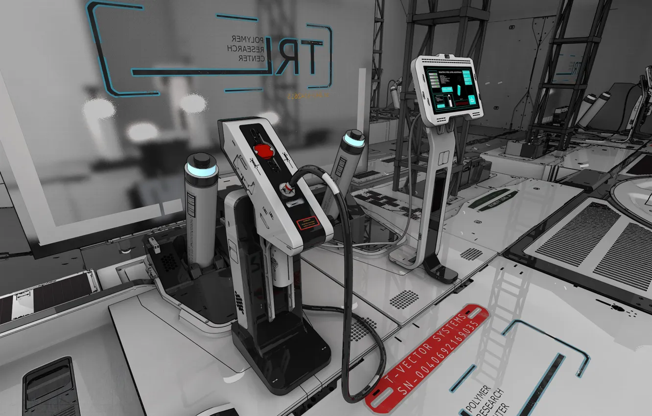Фото обои управление, аппаратура, оборудование, рычаги, Sci-fi Lab