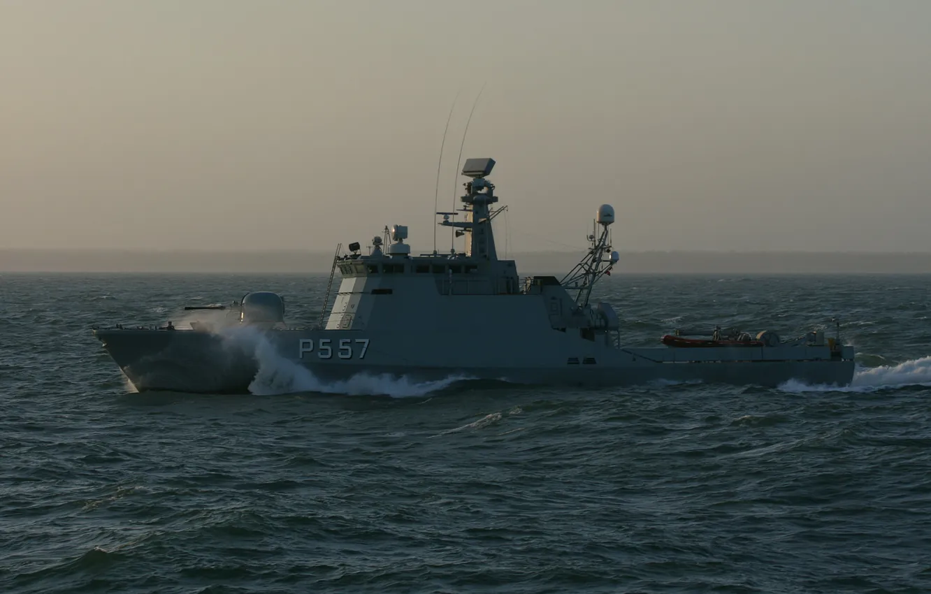 Фото обои Дания, ракетный катер, HDMS Glenten