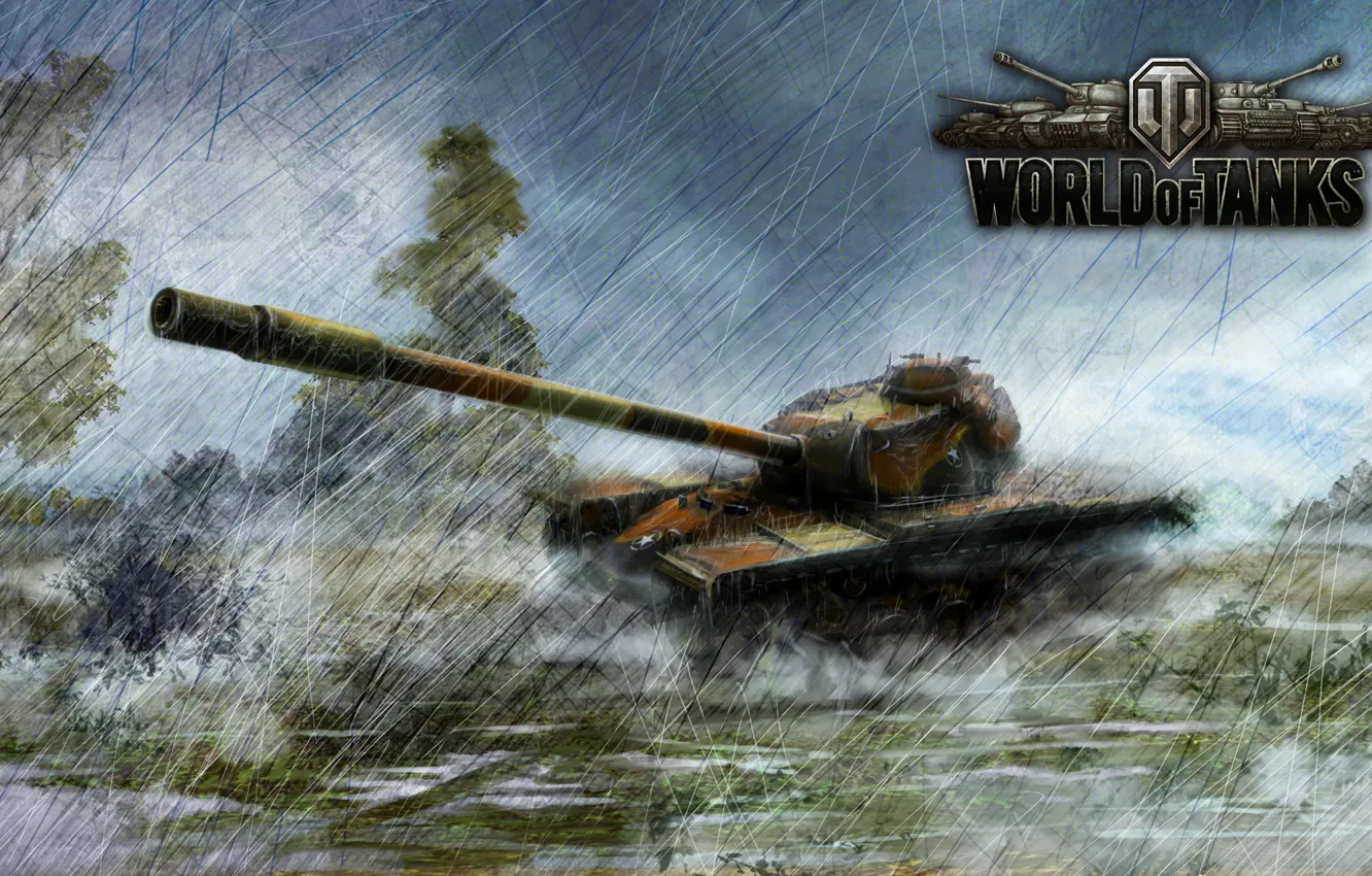 Фото обои Танк, WoT, Т110Е5, World of Tanks
