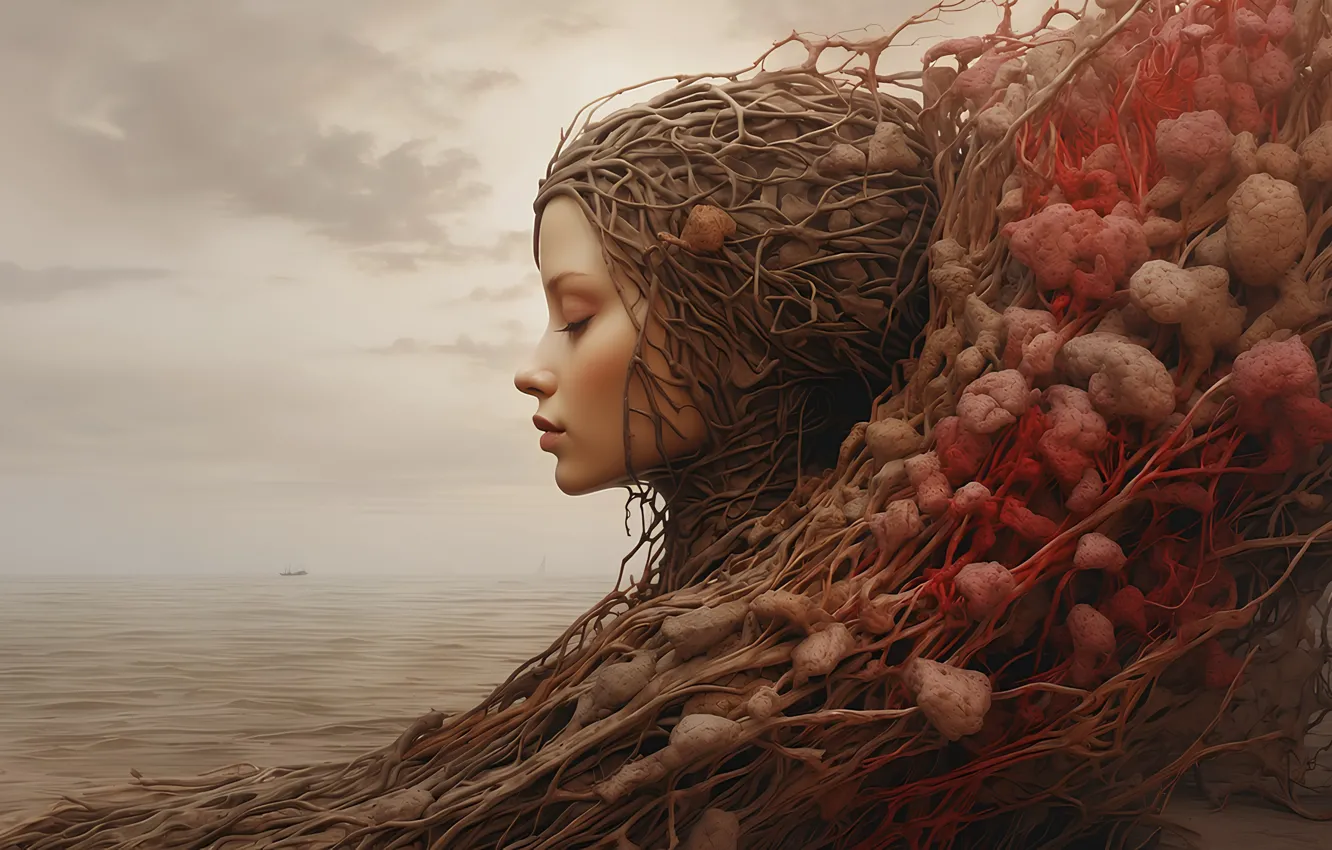 Фото обои AI Art, AI Inspirations, Echoes of the Surreal