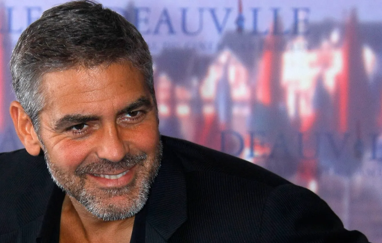 Фото обои actor, style, man, face, coat, eye, handsome, george clooney