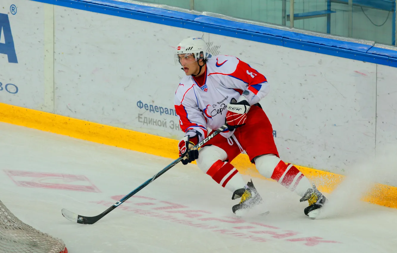 Фото обои хоккей, арена, Александр Овечкин, Сочи 2014