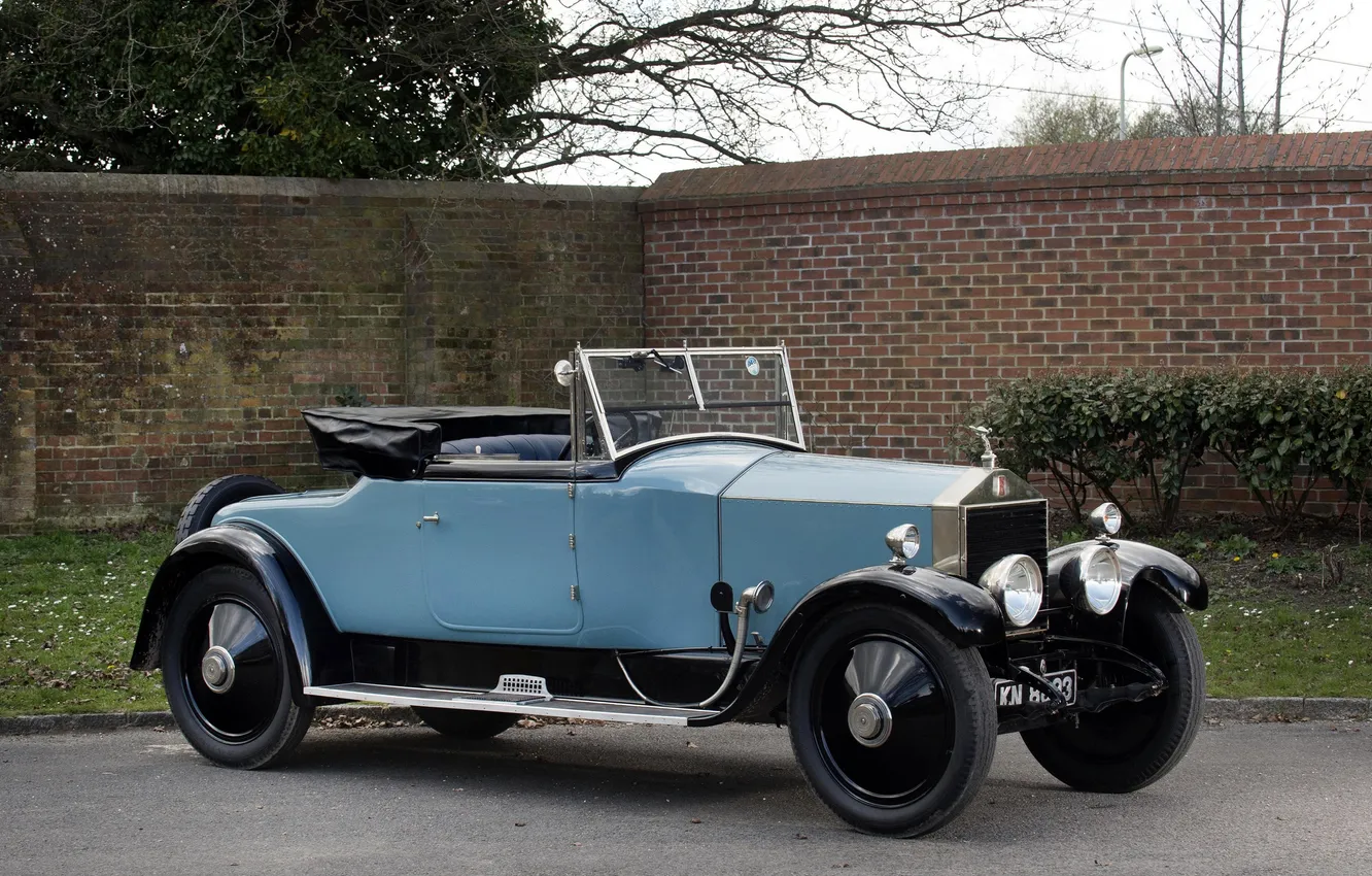 Фото обои Rolls-Royce, ретро автомобили, 1923, единственный экземпляр, James Young, Rolls-Royce 20 HP Drophead Coupe with Dickey …