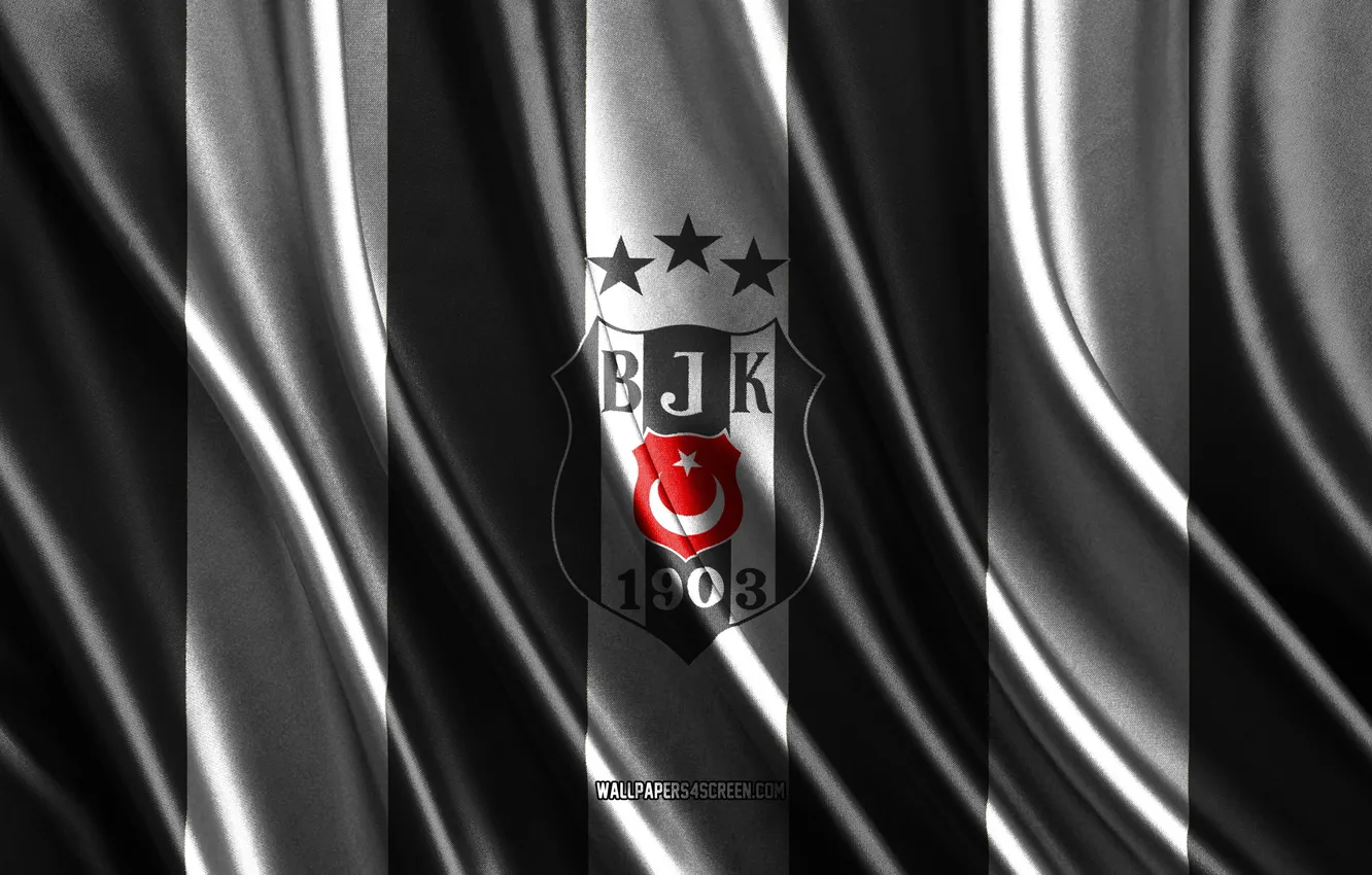 Фото обои Logo, Football, Turkey, Soccer, Emblem, Turkish, Besiktas JK, Badge