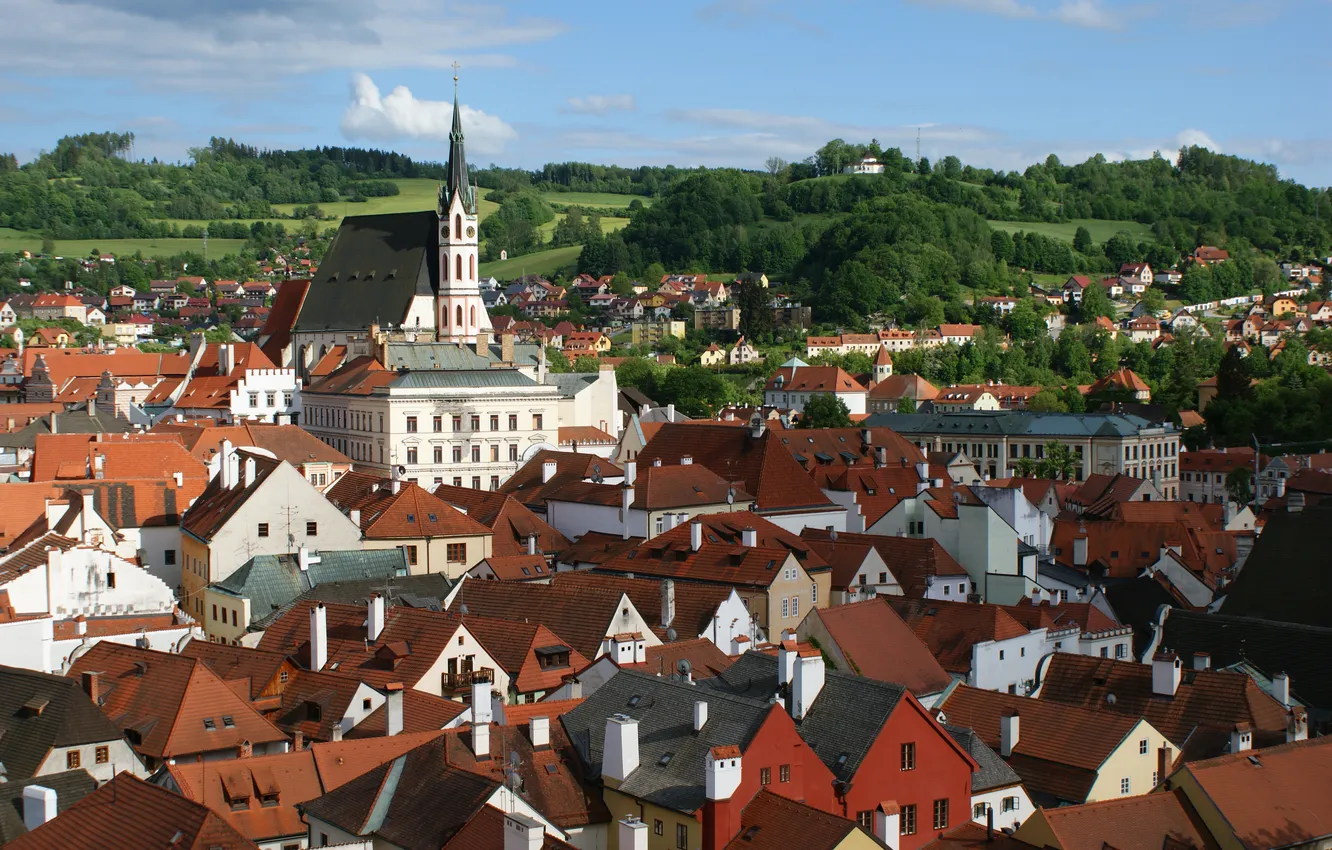 Фото обои здания, Чехия, Cesky Krumlov