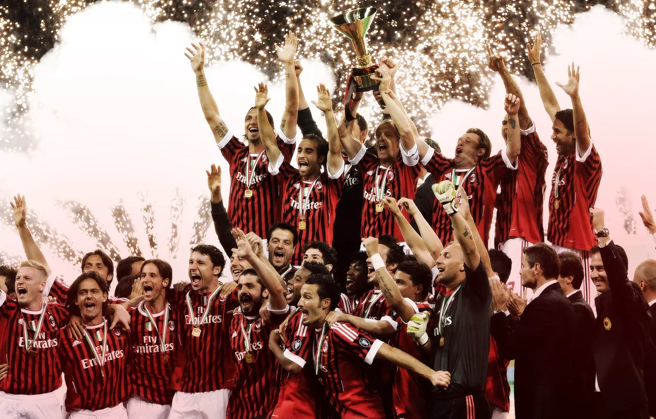 Фото обои milan, милан, скудетто 2011