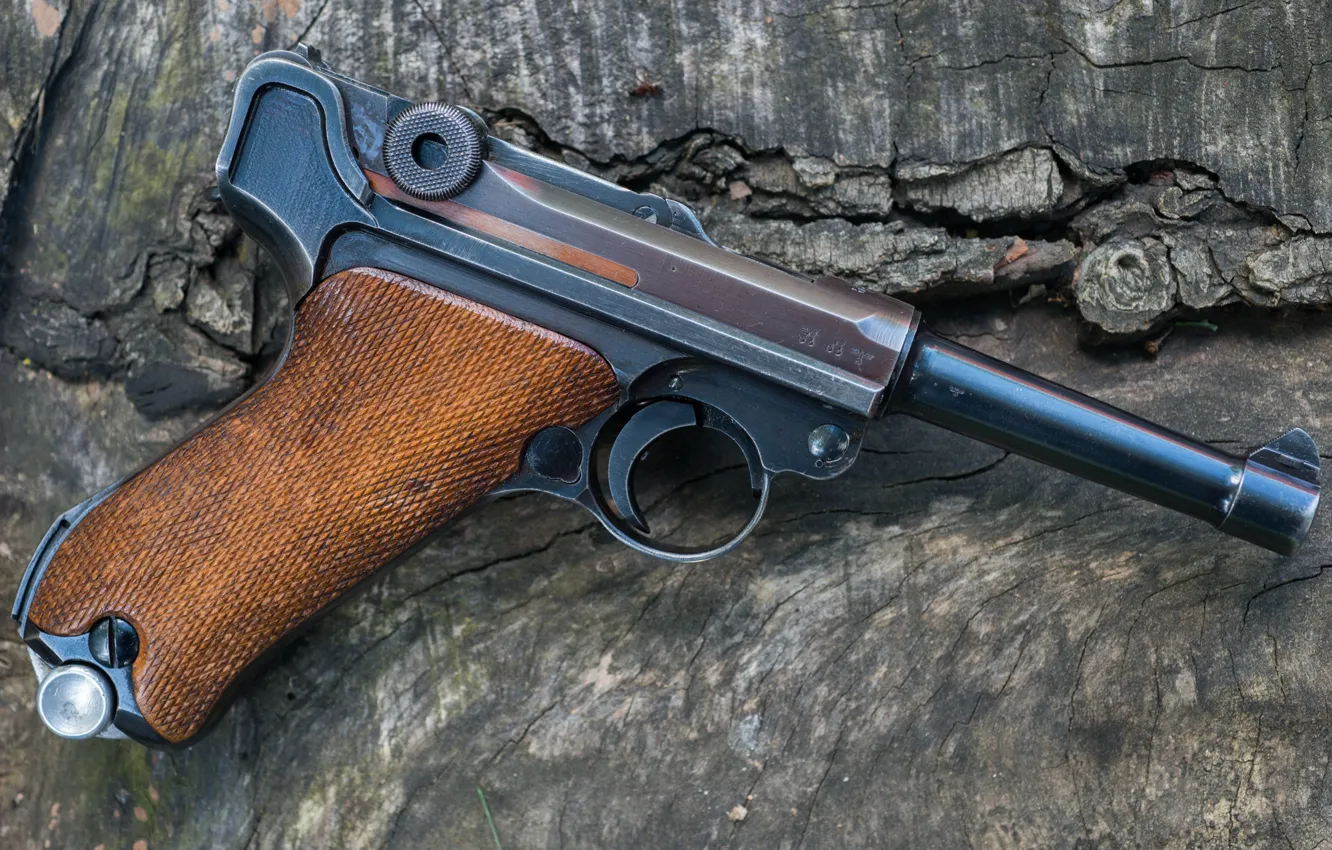 Фото обои макро, пистолет, Luger, 9 мм, 1939- 42