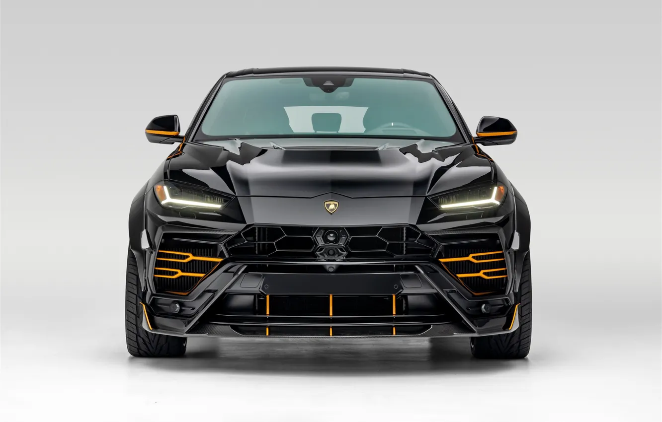 Фото обои Lamborghini, Black, SUV, Urus, VAG