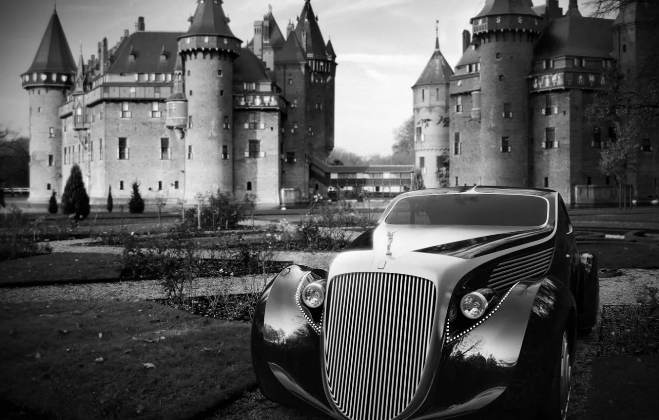 Фото обои замок, концепт, Rolls-Royce Jonckheere Aerodynamic Coupe II, Угур Сахин