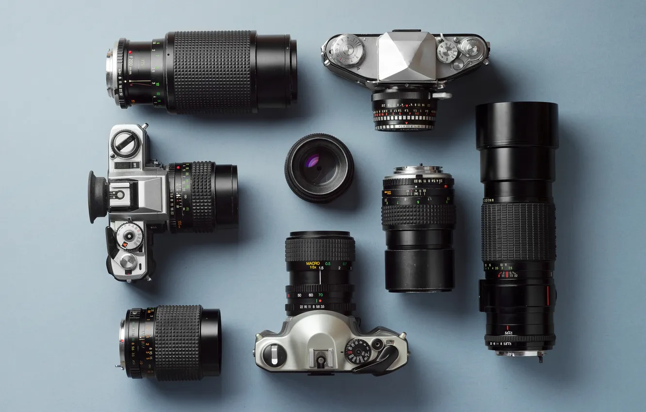 Фото обои glass, digital, camera, focus, lens, film, collection, equipment