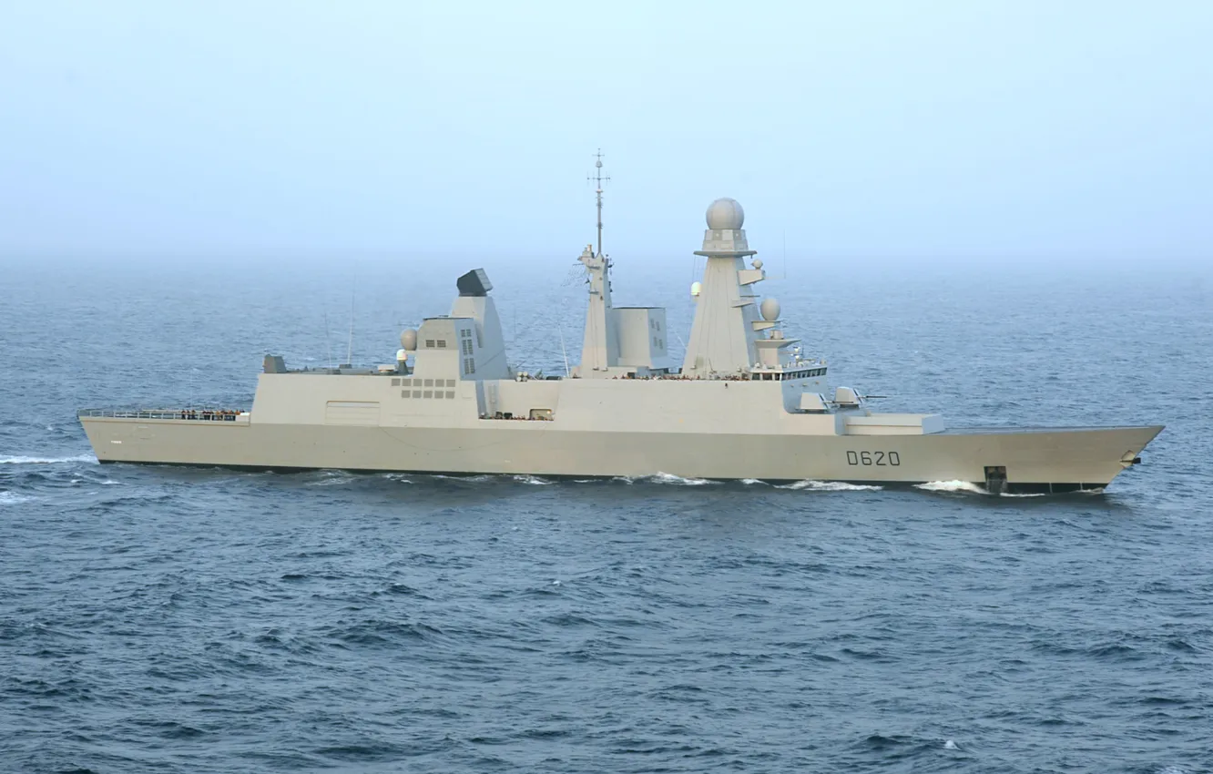 Фото обои эсминец, ВМС Франции, D620, FS Forbin