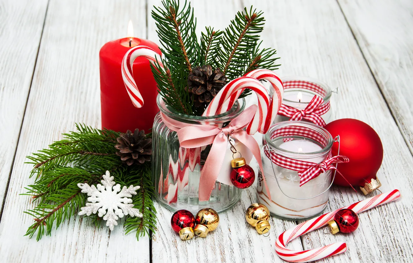 Фото обои украшения, свечи, Новый Год, Рождество, christmas, wood, merry, decoration