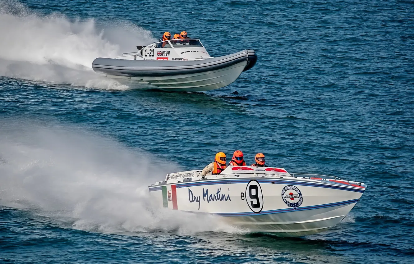 Фото обои гонка, лодка, скорость