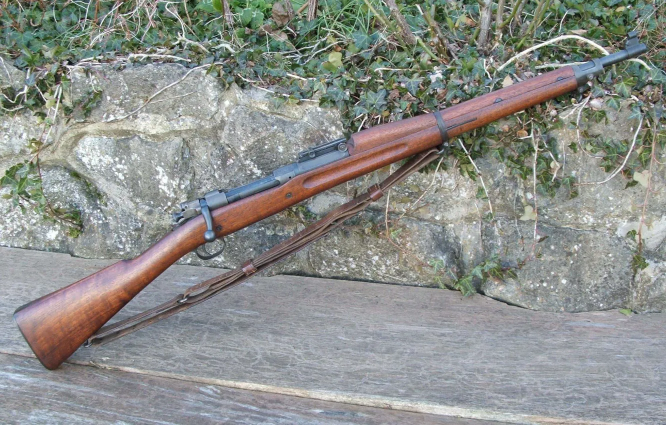 Фото обои оружие, фон, винтовка, Springfield, магазинная, M1903