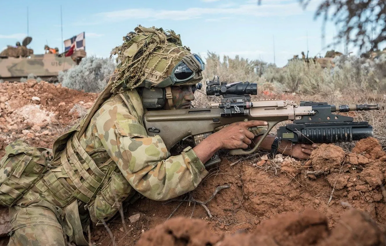 Фото обои оружие, солдат, Australian Army
