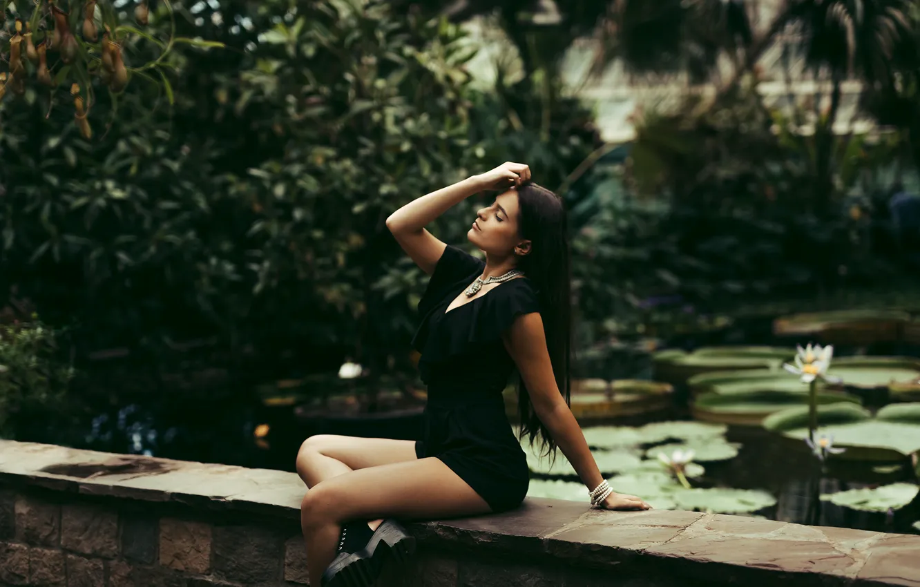 Фото обои лето, девушка, лицо, модель, волосы, профиль
