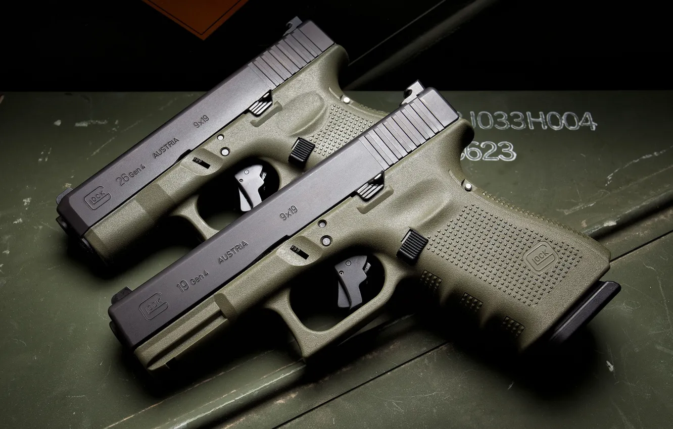 Фото обои фон, пистолеты, Glock