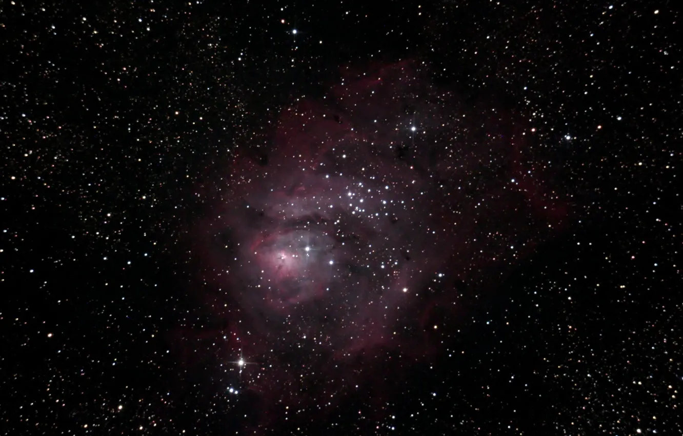 Фото обои Лагуна, Туманность, гигантское, в созвездии Стрельца, межзвёздное облако