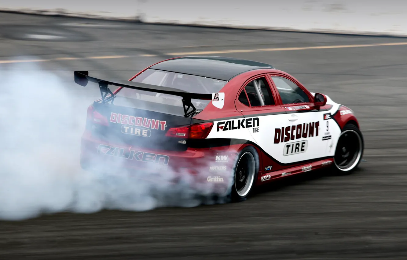 Фото обои Lexus, drift, IS350