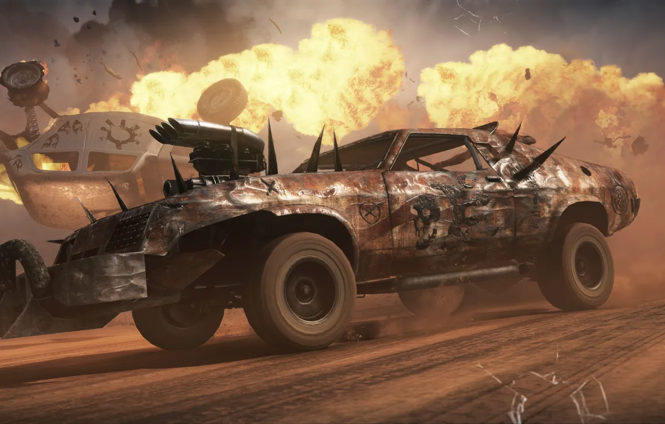 Фото обои Mad Max, Fury Road, Безумный Макс: Дорога ярости