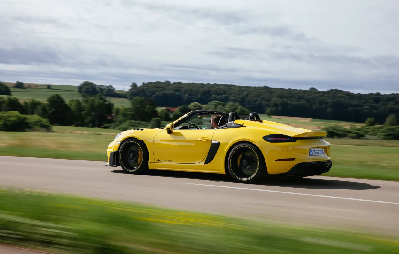 Фото обои Porsche, sports car, 718, Porsche 718 Spyder RS