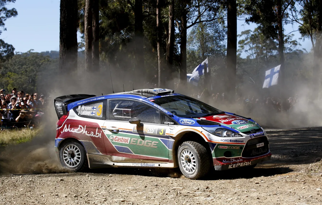 Фото обои ford, Hirvonen, rally, wrc, fiesta, Australia