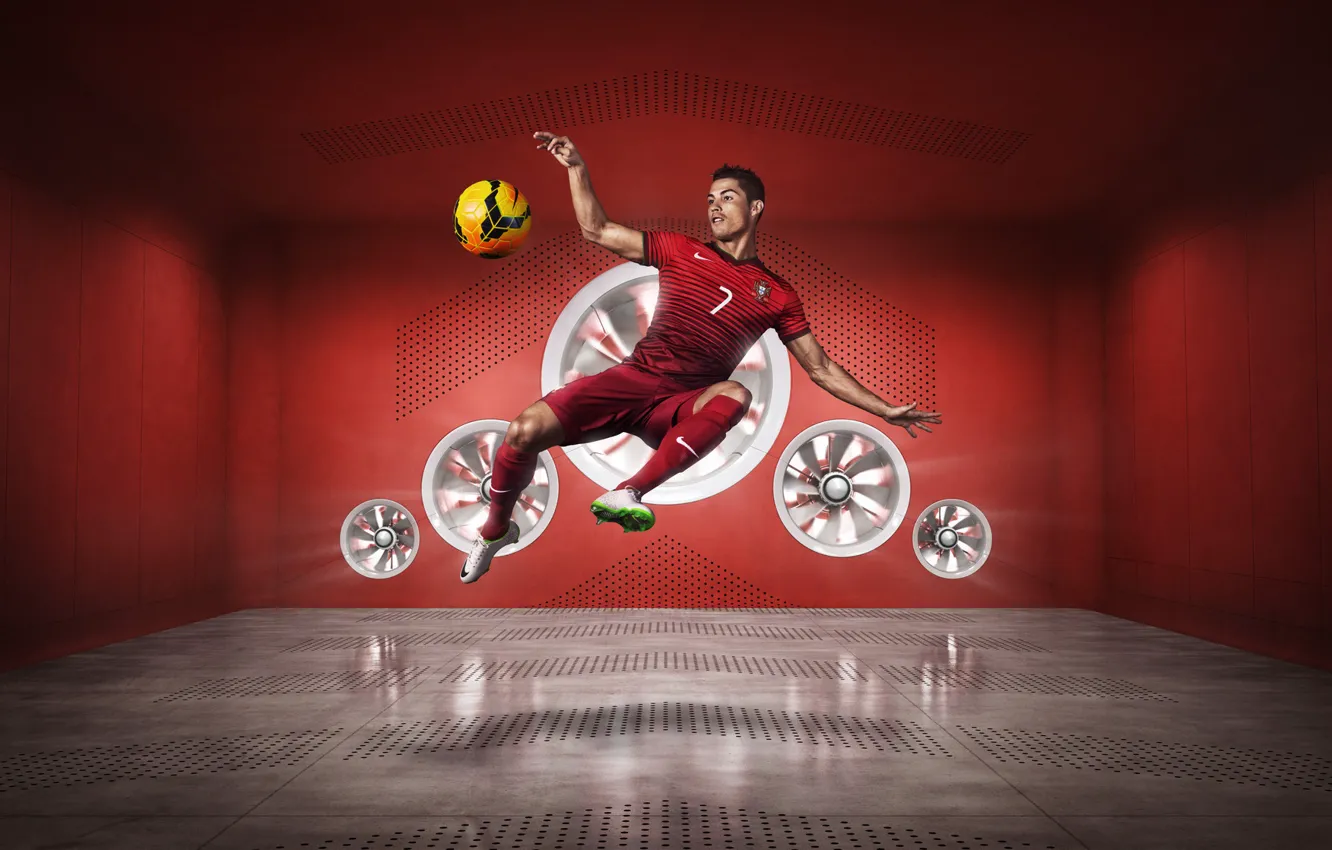 Фото обои Спорт, Звезда, Футбол, Португалия, Форма, Football, Portugal, Криштиану Роналду