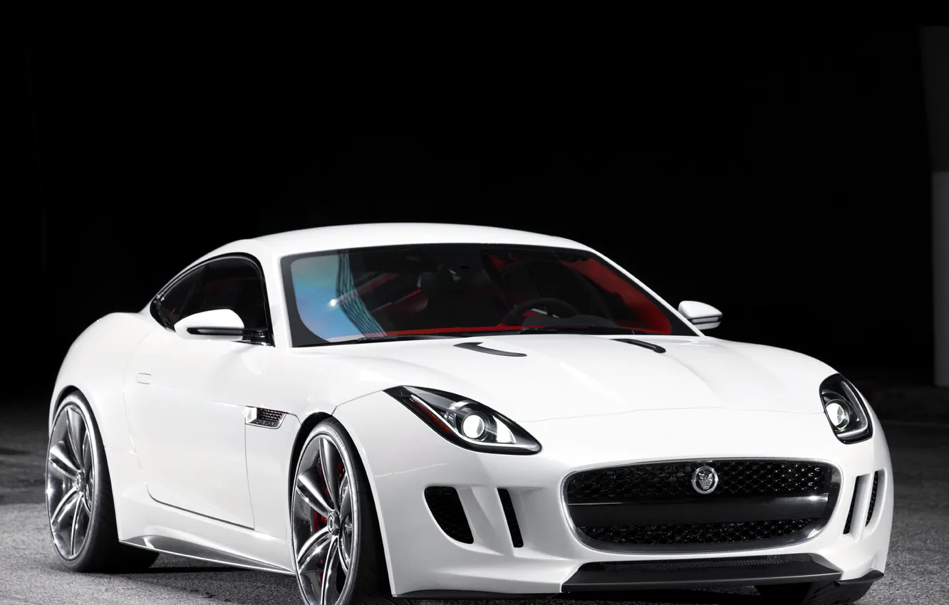 Фото обои машина, Concept, Jaguar, концепт, вид спереди, C-X16