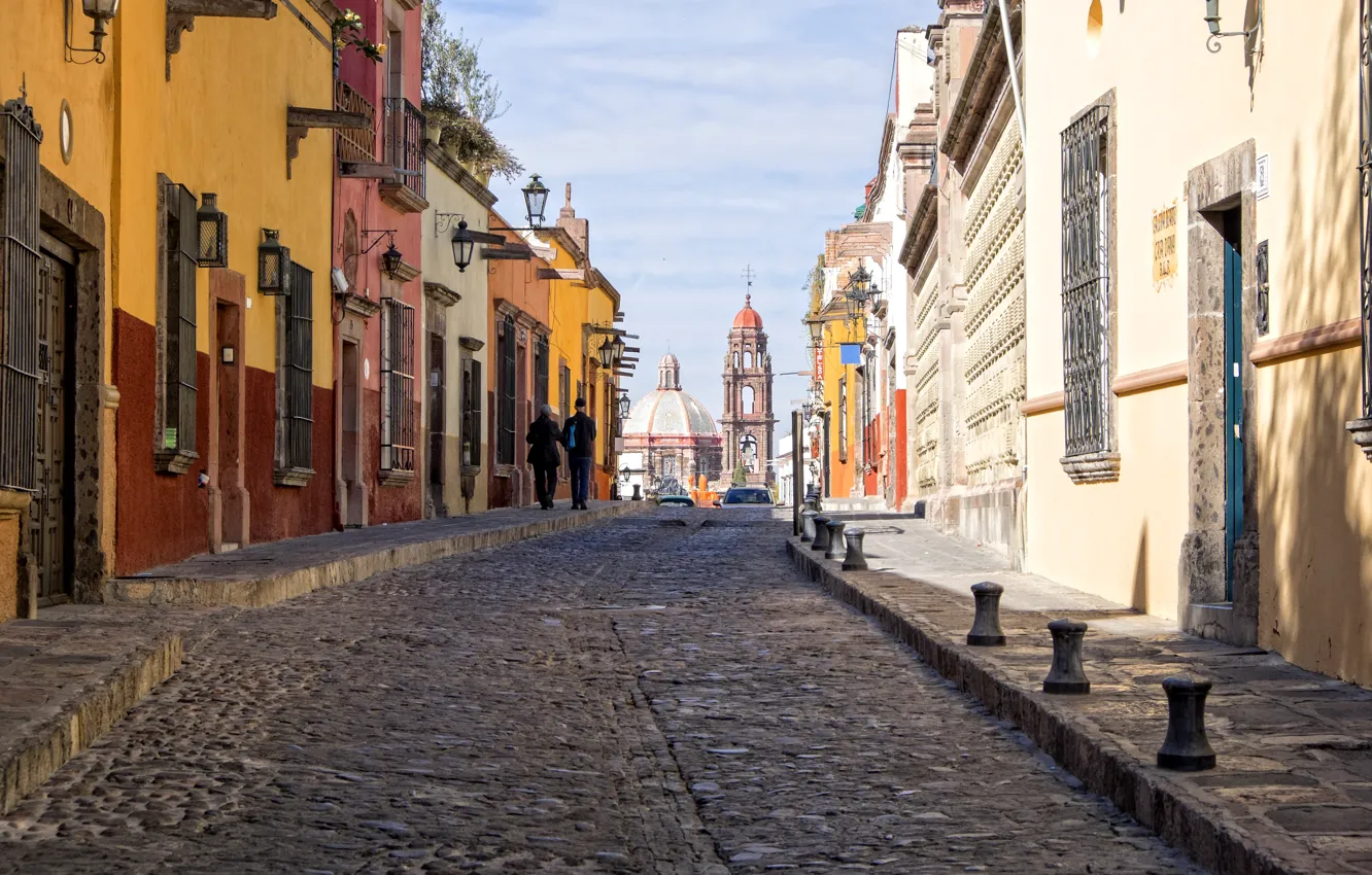 Фото обои город, Мексика, Mexico, San Miguel de Allende
