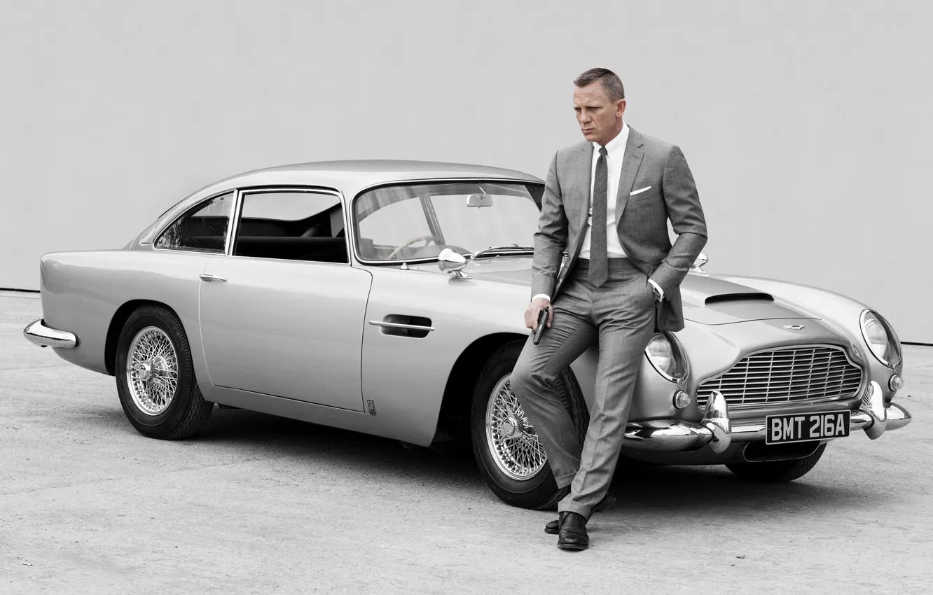 Фото обои Джеймс Бонд, 007, James Bond, Дэниел Крейг, Skyfall, Aston Martin DB5, 007 Координаты Скайфолл