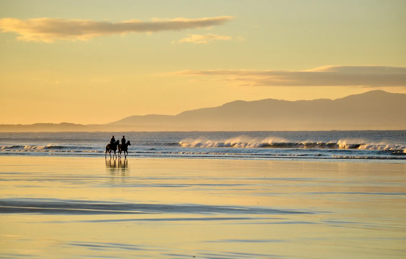 Фото обои море, пейзаж, всадники, Australia, Victoria, Waratah Bay