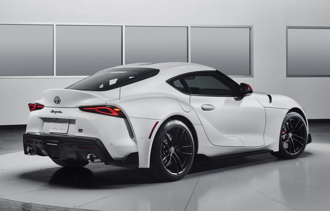 Фото обои Toyota, вид сзади, Supra, Launch Edition, 2019, Toyota GR Supra, GR Supra